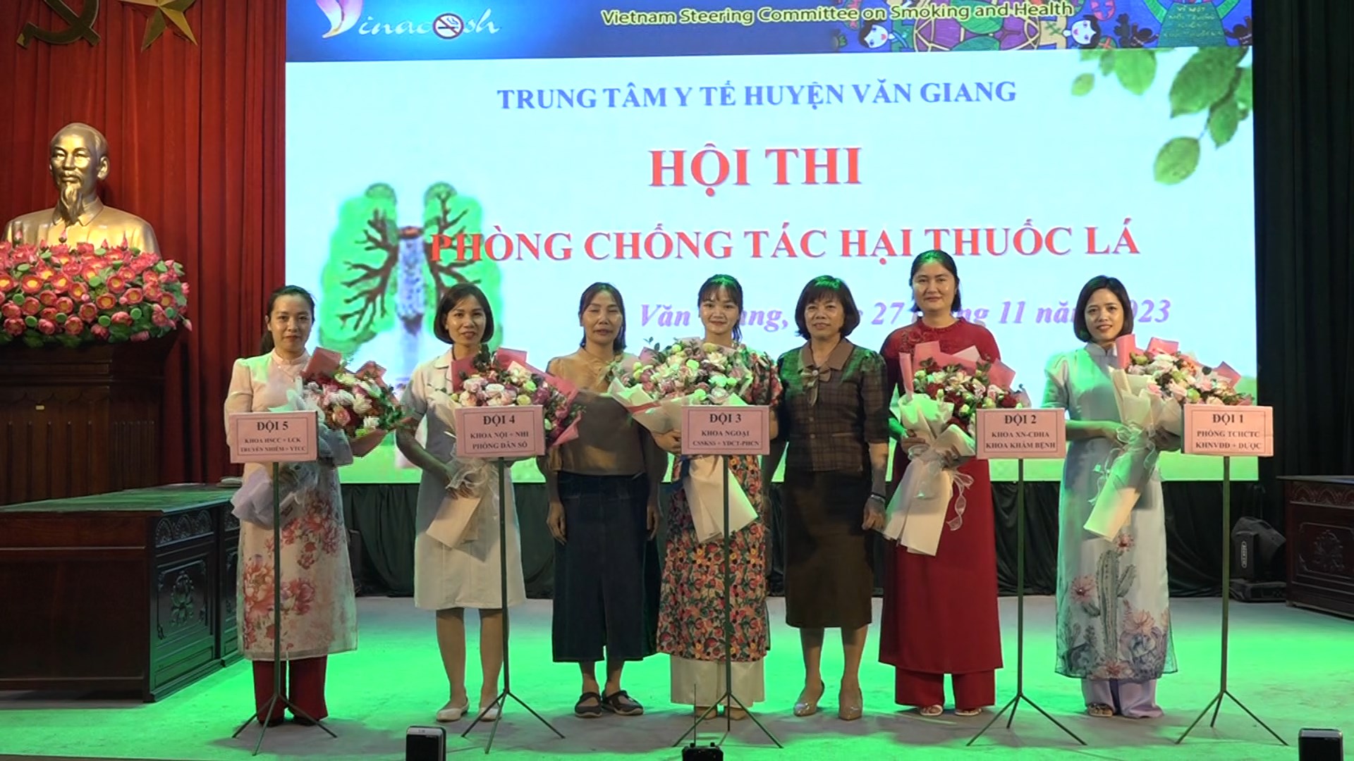   Trung Tâm Y tế huyện Văn Giang: tổ chức Hội thi phòng chống tác hại của thuốc lá năm 2023